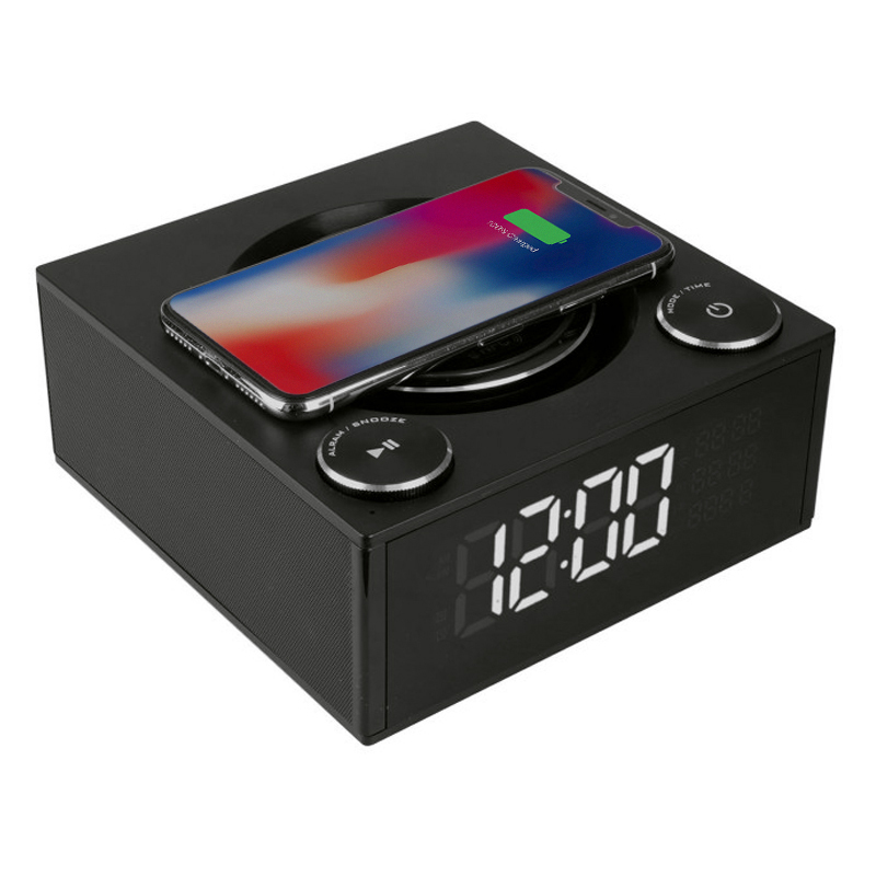 alarm clock with wireless charging